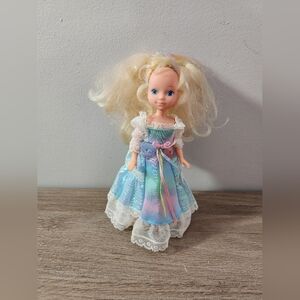 Vintage 1986 Lady Lovely Locks Blonde Doll With Original Blue Dress